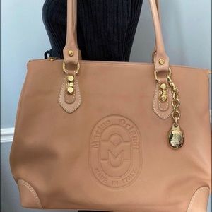 Marino Orlandi Blush Leather Shoulder Handbag
